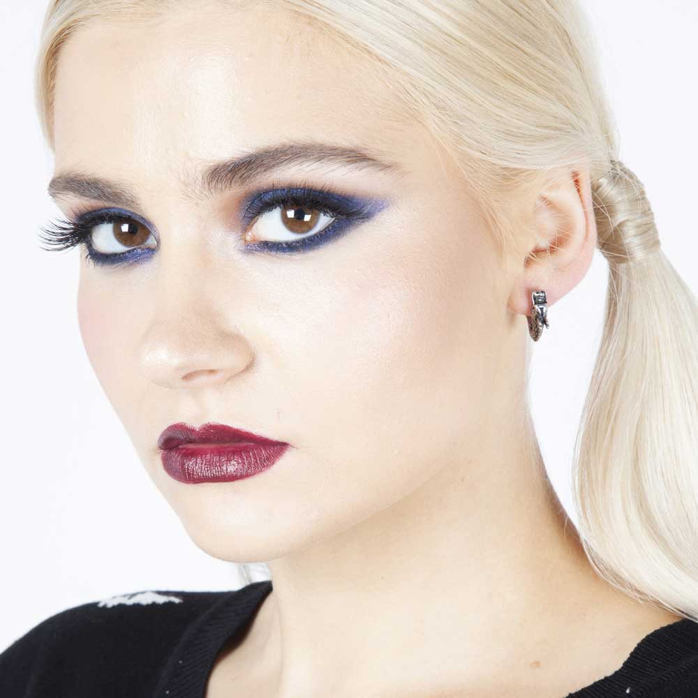 Jawbreaker - Dragon hooped Des boucles d'oreilles - Couleur argent